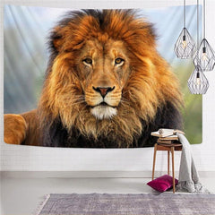 Lion Tapestry Animal Rug Wall Anime Tenture Mandala Harajuku Wall Tapestry Street Tapestries