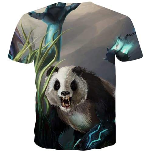 
Animal T-shirt Men Panda Tshirts Casual Lovely Tshirts Cool Graffiti Tshirt Printed - KYKU
                