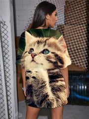 Cat T Shirt Women Animal Tshirt Printed Love Shirt Print Harajuku Gothic