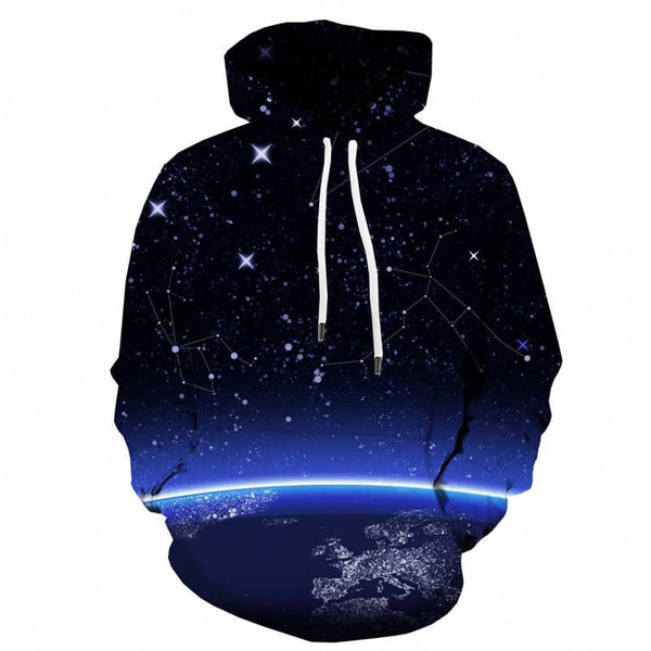 Galaxy Hoodie Men Space 3d Printed Universe Hoody Anime Star Hoodie Print - KYKU