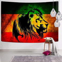 Lion Tapiz Animal Tenture Mandala Anime Tapestries Colorful Rug Wall Street Wall Tapestry
