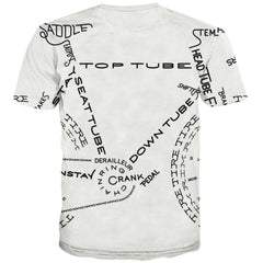 Bicycle T shirts Men Metal Tshirt Printed City Tshirt Anime Psychedelic T-shirts 3d