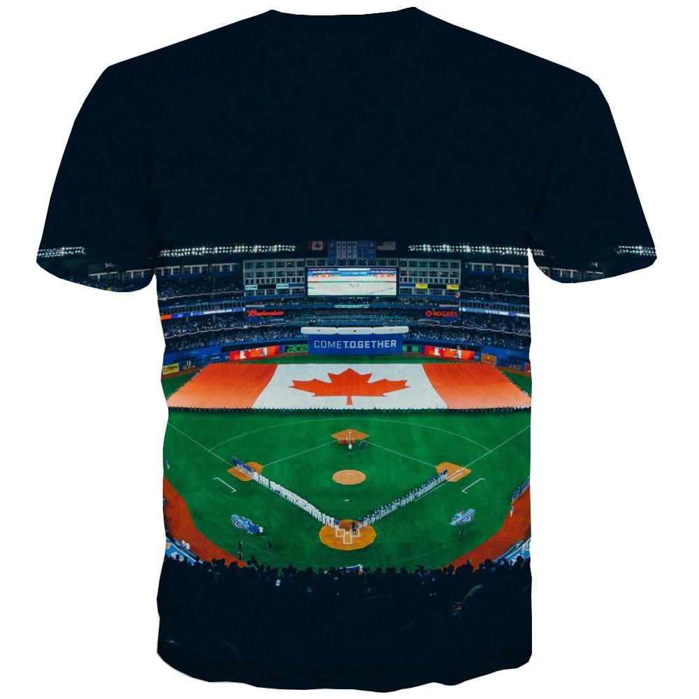 
Baseball T-shirt Men Stadium T shirts Funny Game Shirt Print White T-shirts 3d
                