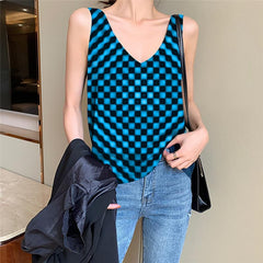 Hypnosis Tank-Top women Dizziness Vest Print Abstract Anime Clothes Psychedelic Vest Printed