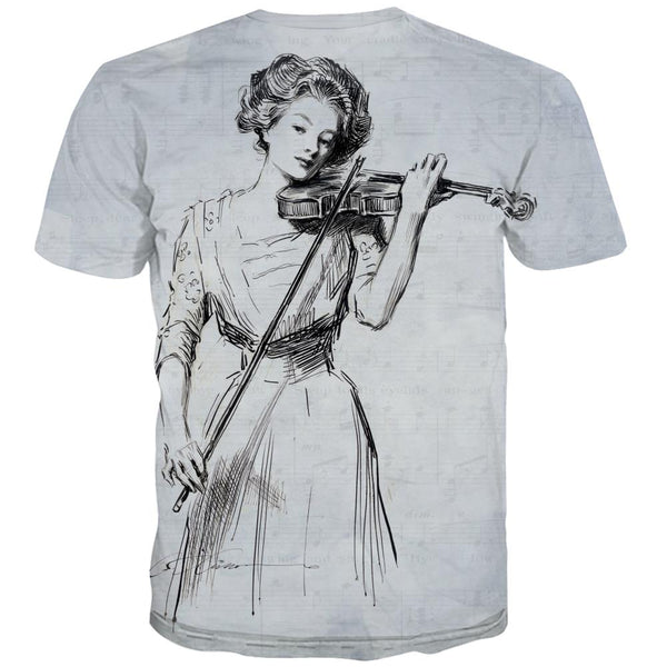 
Music T-shirt Men Instrument Shirt Print Retro Tshirts Novelty Electronic T shirts Funny
                