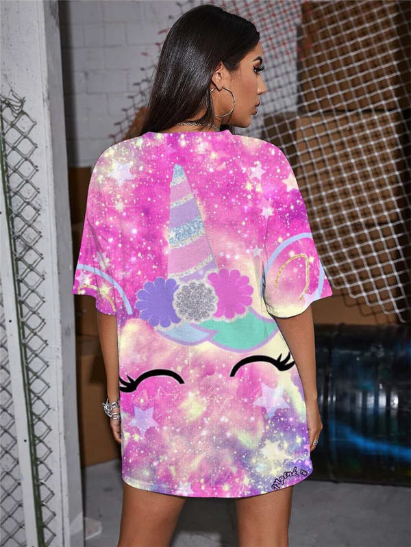 
Unicorn T Shirt Women Animal Shirt Print Galaxy Tshirt Printed Colorful Summer
                