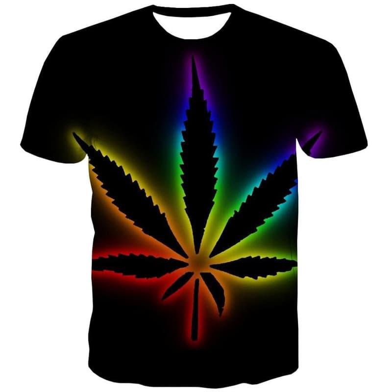
Leaves T-shirt Men Colorful Tshirts Casual Rainbow Shirt Print Harajuku T-shirts 3d
                