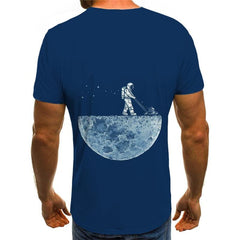 Astronaut T-shirt Men Cherish Tshirts Casual Novel Anime Clothes Space Tshirt Printed