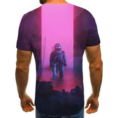 Astronaut T shirt Men Novel Tshirt Printed Harajuku Anime Clothes Street T-shirts 3d
