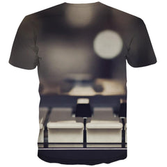 Music T shirts Men Instrument T-shirts Graphic Retro Tshirt Printed Electronic Tshirts Novelty