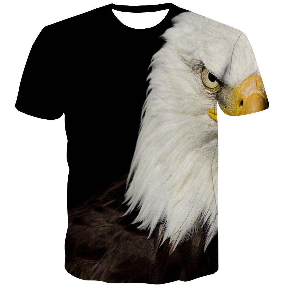 
USA T shirts Men Animal Tshirt Printed Raptor Tshirts Casual Fly T shirts Funny Eagle T-shirts 3d
                