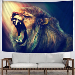 Lion Tapiz Animal Home Tapestrys Anime Tapestries Colorful Wall Tapestry Graffiti Tenture Mandala