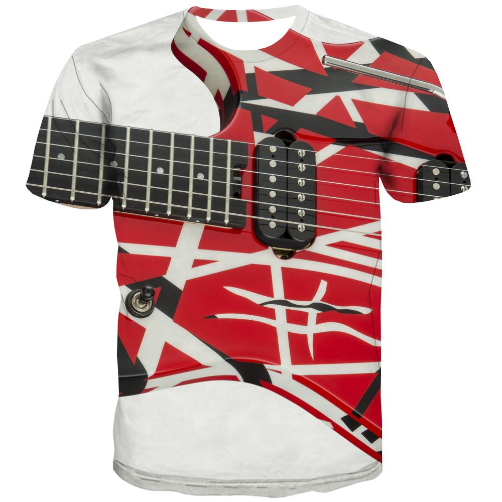 
Guitar T shirts Men Music T shirts Funny Wooden T-shirts Graphic Metal Tshirt Printed
                