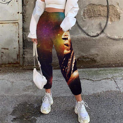 Indios Trousers Women Galaxy Jogger Pants Space 3d Printed Universe Trouser - KYKU