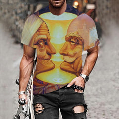 Halloween T-shirt Men Skull Funny T shirts Hip Hop Tshirts Casual Party Shirt Print