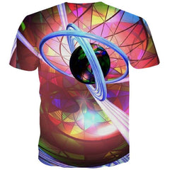 Colorful T-shirt Men Dizziness Shirt Print Abstract Tshirts Cool Graffiti T-shirts 3d Psychedelic Tshirt Anime - KYKU