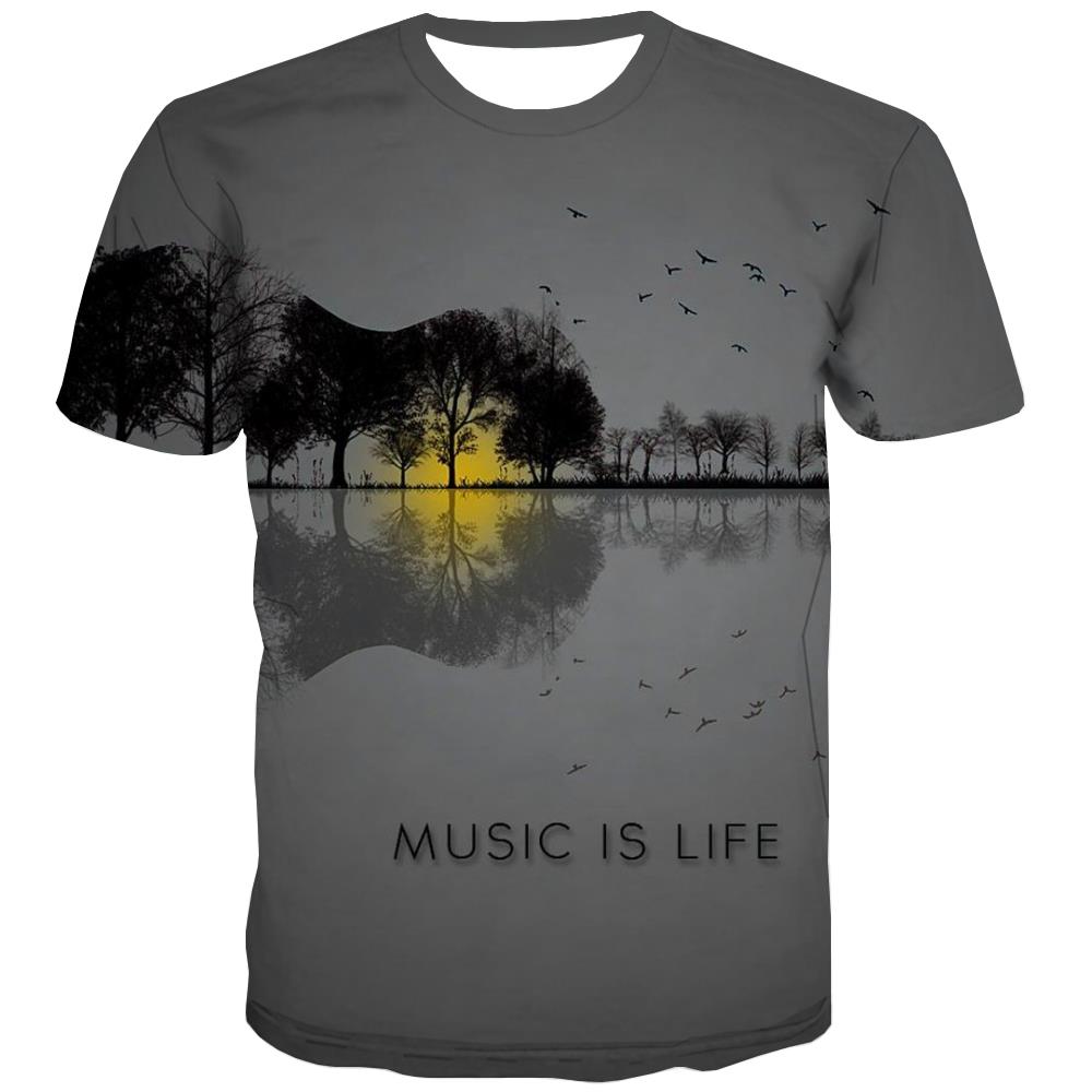 
Music T shirts Men Instrument Shirt Print Retro Tshirts Novelty Electronic T shirts Funny
                