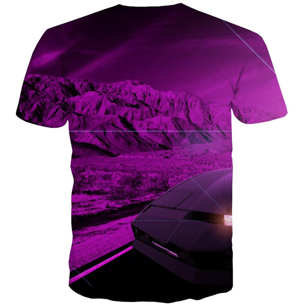 
Racing Car T shirts Men Metal T-shirts 3d City Shirt Print Gray T-shirts Graphic Retro Tshirt Anime
                