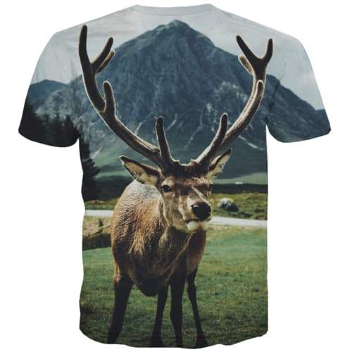 
Deer T shirts Men Animal Tshirts Casual Harajuku T-shirts 3d Christmas Tshirt Printed - KYKU
                