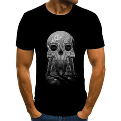 Astronaut T-shirt Men Space Anime Clothes Universe Shirt Print Black Tshirt Printed