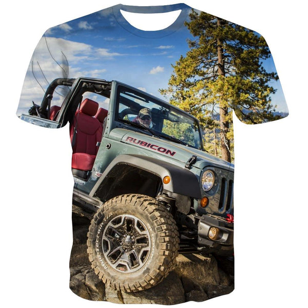 Jeep T-shirt Men Offroad Tshirts Casual car Tshirts Cool Short Sleeve T shirts - KYKU