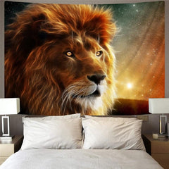 Lion Tapestry Animal Wall Tapestry Anime Tapestries Galaxy Home Tapestrys Universe Tenture Mandala