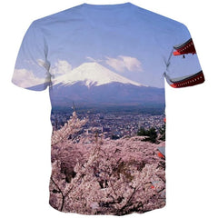 Waves T-shirt Men Sail Anime Clothes Surf Funny T shirts Ocean Shirt Print