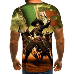 War T-shirt Men Mexico Tshirt Printed Eagle Tshirts Casual Cloud Funny T shirts
