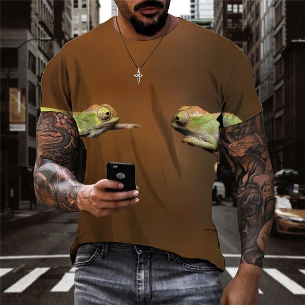 Lizard T shirt Men Animal Anime Clothes Love Tshirts Casual Harajuku Shirt Print