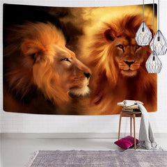 Lion Tapestry Animal Wall Tapestry Anime Tapestries Love Tenture Mandala Nebula Rug Wall