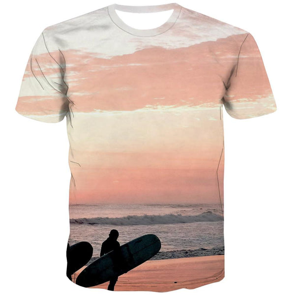 surf T-shirt Men The sea Tshirts Novelty sport Tshirt Anime Cool Tshirts Cool - KYKU