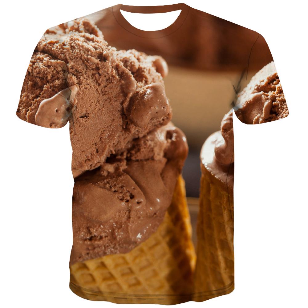
Sweet T shirts Men Gourmet Tshirts Novelty Icecream Tshirt Anime Colourful Tshirts Casual
                