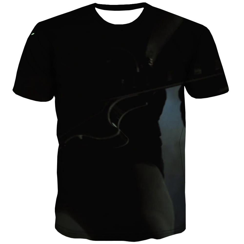 
Guitar T-shirt Men Music Tshirt Printed Wooden Tshirts Cool Metal T-shirts Graphic
                
