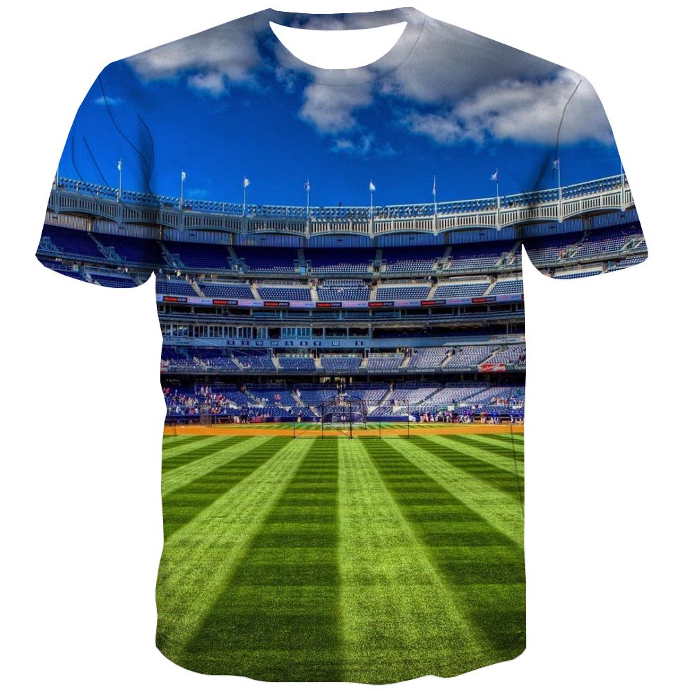 
Baseball T shirts Men Stadium T shirts Funny Game Tshirts Novelty White Tshirts Casual
                