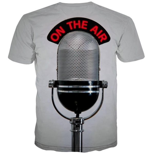 
Music T-shirt Men Instrument Shirt Print Retro T-shirts Graphic Electronic Tshirts Novelty
                