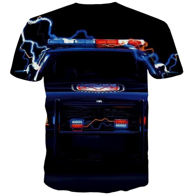 
Car T shirt Men Lightning Shirt Print Hip Hop Tshirt Printed Harajuku Tshirts Casual
                
