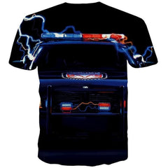 Car T shirt Men Lightning Shirt Print Hip Hop Tshirt Printed Harajuku Tshirts Casual