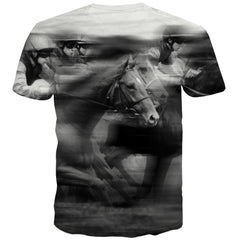 Borse T-shirt Men Competition T-shirts Graphic Raced Tshirt Printed Equestrian T-shirts 3d