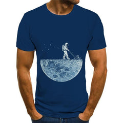 Astronaut T-shirt Men Cherish Tshirts Casual Novel Anime Clothes Space Tshirt Printed