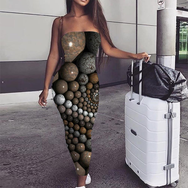 Geometric Dress Women Psychedelic Party Vortex Bodycon Dress Three-Dimensional Ball Ladies Dresses - KYKU