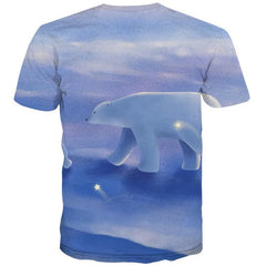 Bear T-shirt Men Animal Funny T shirts Star Anime Clothes Love Tshirt Printed