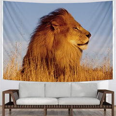 Lion Tapiz Animal Home Tapestrys Anime Tenture Mandala Harajuku Wall Tapestry Street Tapestries