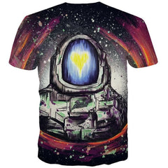 Astronaut T-shirt Men Galaxy Tshirts Casual Dizziness Funny T shirts Novel Tshirt Printed