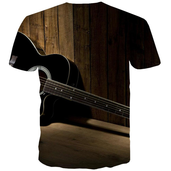 
Music T-shirt Men Instrument Shirt Print Retro T-shirts Graphic Electronic Tshirts Casual
                