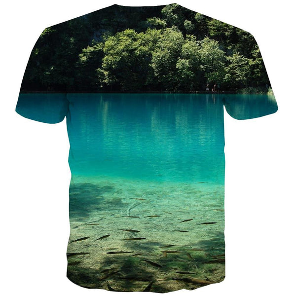 
fishing T-shirt Men fish T shirts Funny lake Tshirts Casual Short Sleeve - KYKU
                