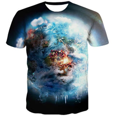 Space T-shirt Men Universe T shirts Funny Galaxy Tshirt Printed Harajuku Tshirts Novelty