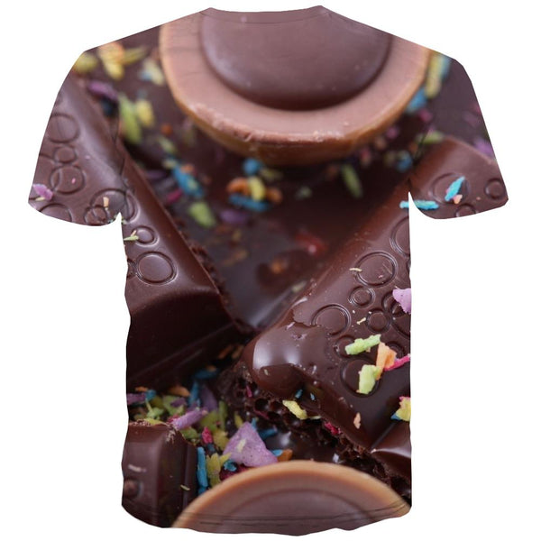 
Chocolate T shirts Men Brown Tshirts Cool Delicious Tshirts Casual Bitter T shirts Funny
                