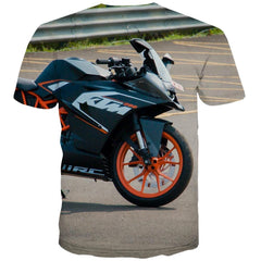 Racing Car T shirts Men Metal Tshirts Casual City T-shirts Graphic Gray Tshirts Cool Retro T shirts Funny