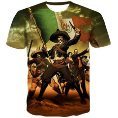 War T-shirt Men Mexico Tshirt Printed Eagle Tshirts Casual Cloud Funny T shirts