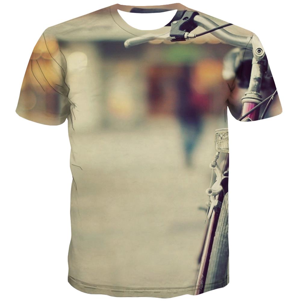 
Bicycle T-shirt Men Metal Tshirts Casual City T-shirts Graphic Psychedelic T-shirts 3d
                